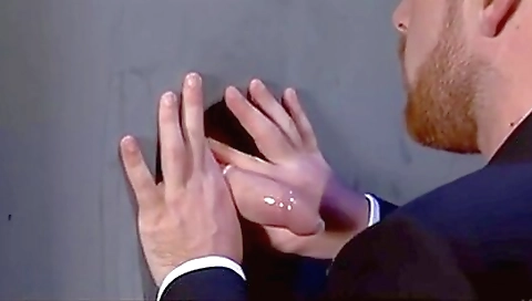 Hot babe fucked by a dildo