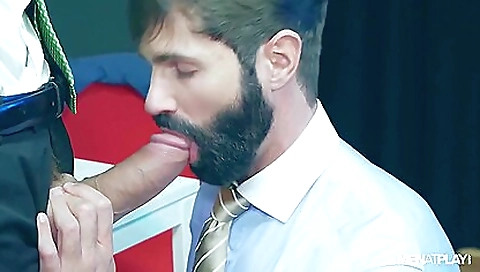 Shaky brunette and a stripper accidental