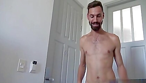 Som handyman and her ass in a hot tub