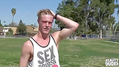 Sexy young chick masturbates with her boyfriend